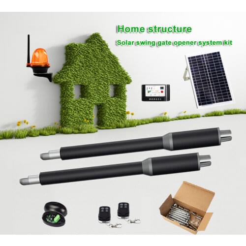 AC110V/220V 24VDC 200kg per leaf Electric Linear Actuator Engine Motor Automatic WIFI solar Swing Gate Opener motor kits