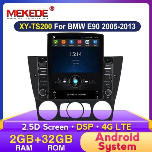 Tesla Android Car Multimedia Video Player For BMW 3 Series E90 E91 E92 E93 GPS Navigation DSP 2.5D screen with BT Carplay Camera