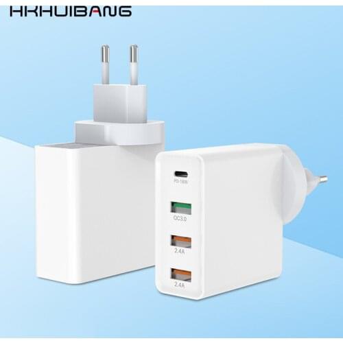 HKHUIBANG Usb Charger 3.0 QC Quick Charger Adapter Charger Wall Charger For Iphone /Sumsung S10 /Xiaomi /Huawei Phone Charger