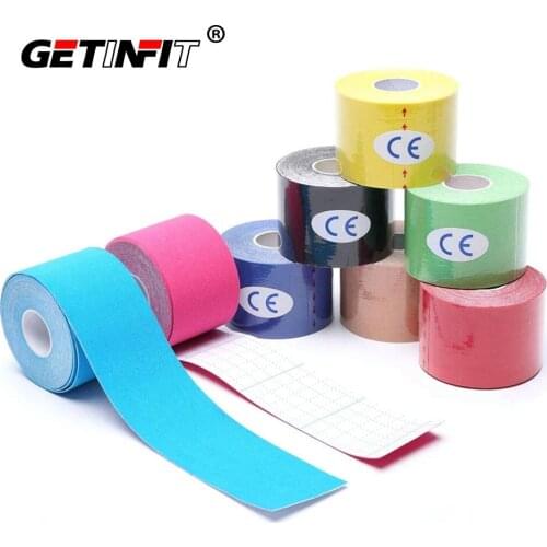 2.5/5cm Medical Bandage Muscle Sports Tape Cotton Elastic Adhesive Muscle Bandage Care Physio Strain Injury Support Health Care