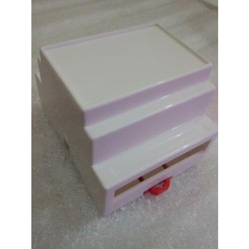 2pcs)60*72*87mm Quality plastic casing rail junction box PLC industrial boxes rail mounting box enclosure