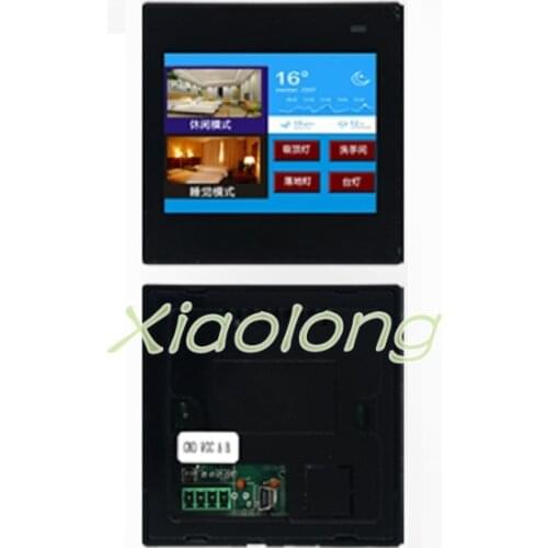 3.5-inch 86-cell LCD panel thermostat panel TFT panel intelligent switch 485 serial screen black