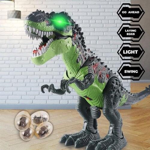 5pcs/set Dinosaur Robot Model RC Dinosaur Tyrannosaurus Rex Animal Remote control Sounds Dinobot Electric Walking Animals Toy
