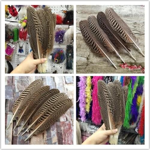 Hot Wholesale 20-40cm/8-16inch 50/100pcs Pretty Natural peacock feathers spots Wedding Christmas Decoration