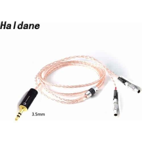 Free Shipping Haldane 2.5/3.5/4.4/6.35mm/4pin XLR Hand Made Hi-end 8 Cores Headphone Upgraded Cable for UTOPIA ELEAR Earphone