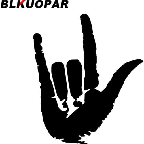 BLKUOPAR for Gesture Car Stickers Sunscreen Personality Decals Scratch-Proof Surfboard Skateboard Decor Car Styling DIY