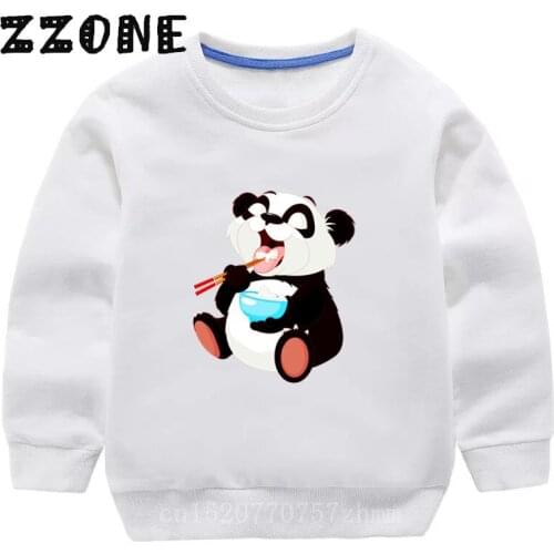 Childrens Hoodies Kids Cute Animal Panda Cartoon Sweatshirts Baby Cotton Casual Pullover Tops Girls Autumn Clothes,KYT5390