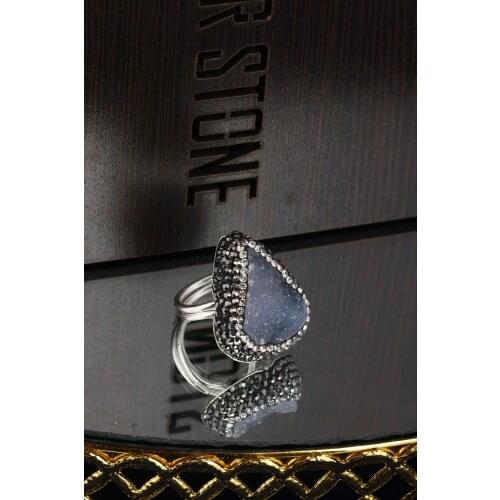 Dr stone chalcedony ring 20 ar601
