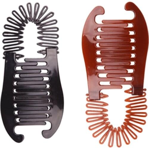 Elastic Hair Clip Rubber Band Braided Banana Clip Ponytail Hair Accessories Fixing Tool Makeup Clip Ponytail Hair