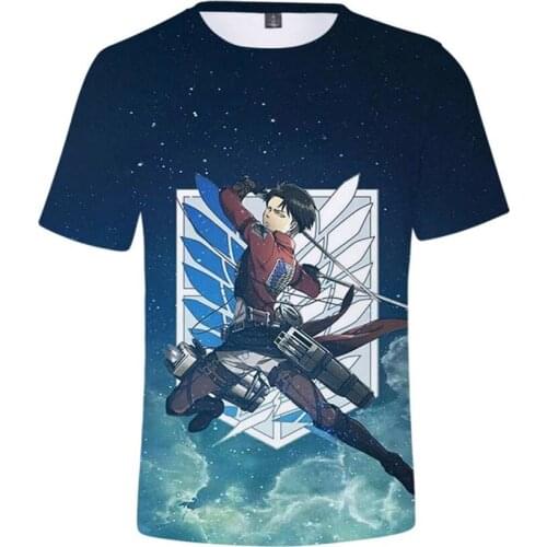Attack on Titan 3d Print Men T Shirt New Summer Women Tshirts Casual Oversized Short Sleeve Cool Attack on Titan Anime Tee Tops