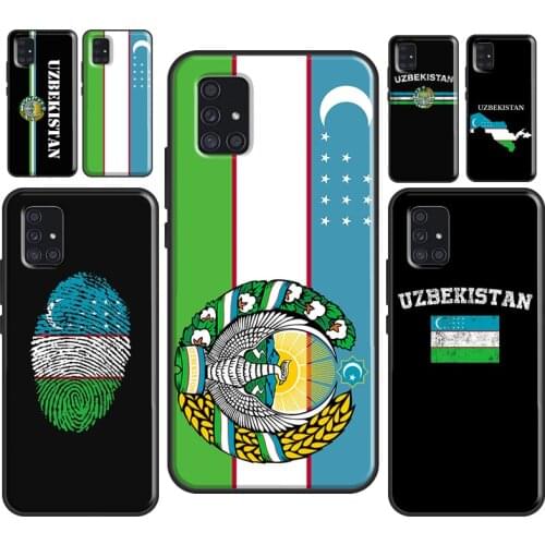 Uzbekistan Flag Coat Of Arms For Samsung A71 A50 A70 A51 Case For Galaxy A21S A20e M31 M30S A10 A20 A40 A11 A31 Coque