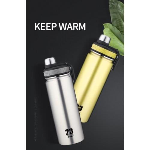 Cille 500ml Stainless Steel Insulated Water Bottle Double Wall Vacuum Flask for Sports and Outdoor