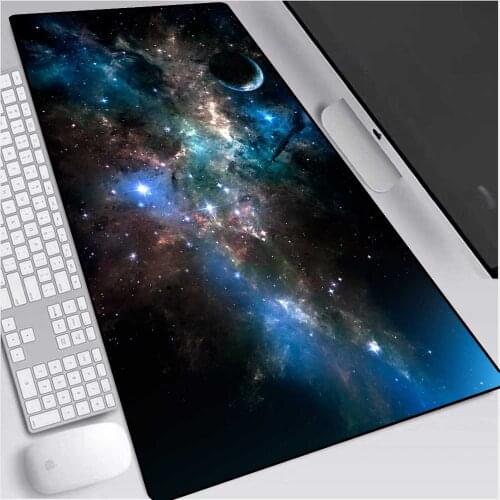 Mouse Pad HD Wallpaper Starry Sky Pattern Large Mouse Pad PC Computer Office Keyboard Pad Gaming Accessories Desk Mat 90x40