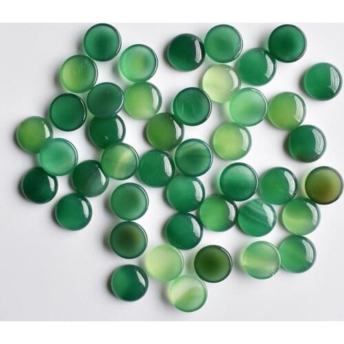 New fashion good quality natural green onyx round cabochon 16mm stone beads for jewelry making 30pcs/lot Wholesale free shipping