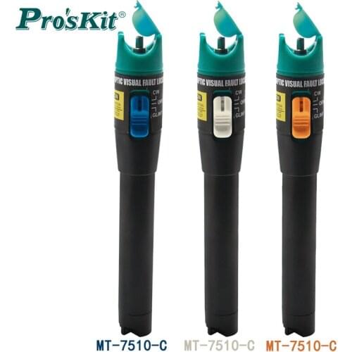Pro’skit MT-7501-C MT-7505-C MT-7510-C Laser Optical Fiber Test Pen Optical Fiber Cable Tester Line Network Measurement Tool