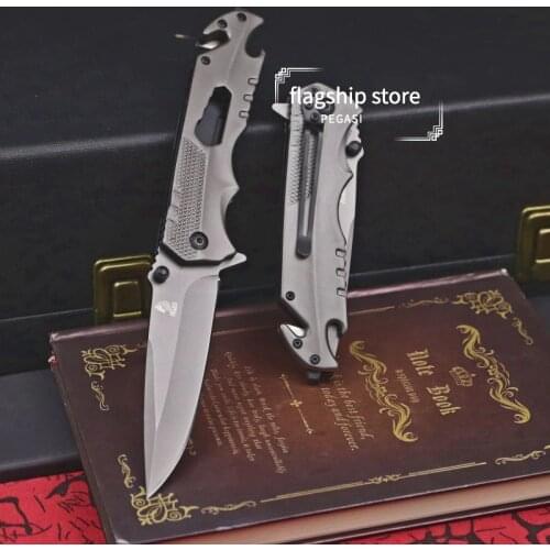 9CR18MOV multifunctional folding knife jungle camping folding knife tactical rescue knife outdoor hiking self-defense knife