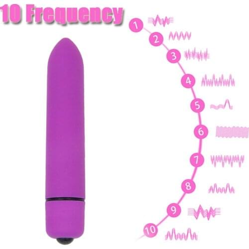 Powerful 10 Speed Vibrating Mini Bullet Shape Vibrator Waterproof G-spot Massager Sex Toys for Women Female Adult Products