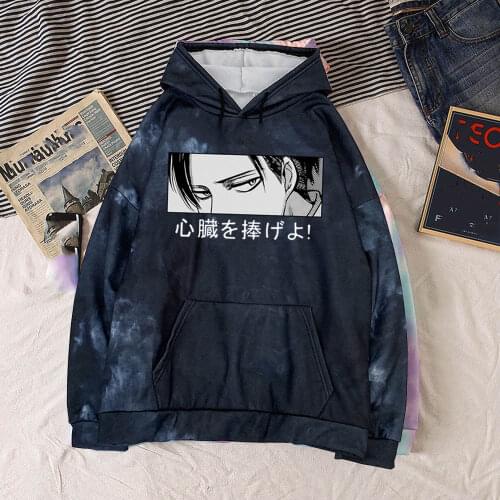 Attack on Titan Eyes Hoodies Mens Casual Fashion Sweatshirts Hip Hop Creativity Streetwear Male