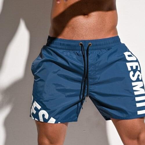 2021 Thin Board Shorts Mens Swimming Shorts Swimwear Beach Surf Boardshort Men Swim Trunk Bath Suit Sport Running Short Liner In