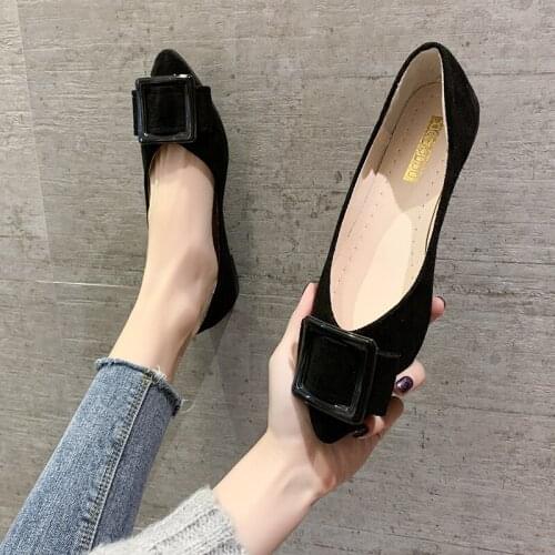 2020 New Fashion Spring Women Flats Breathable Cozy Work Shoes Brief Fashion Ladies Flats Light Driving Loafers women flats