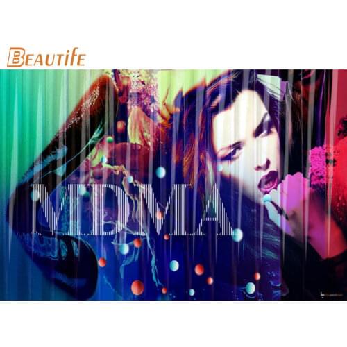 Custom Madonna Poster Cloth Silk Poster Home Decoration Wall Art Fabric Poster Print 30X45cm,40X60cm.50X75cm,60X90cm