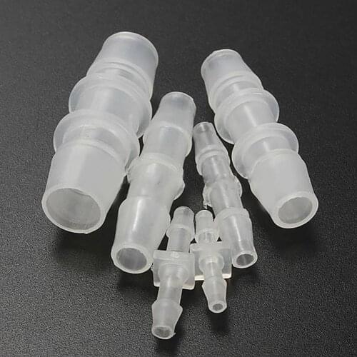 1Pc Plastic Barbed Straight Connector Aquarium Fish Tank Adapter Water Pipe Tube Air Pump Hose Fitting Adapter Pagoda Joiner