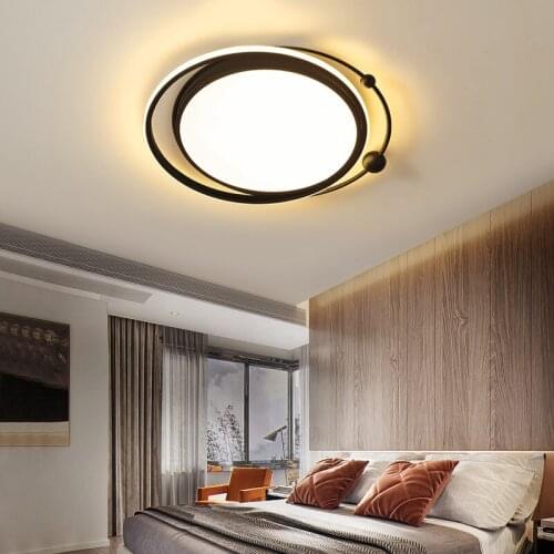 Bedroom ceiling lights modern surface mounted acrylic round led lights for room living room dimmable plafon led ceiling light