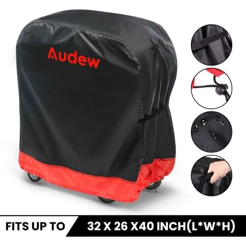 Audew 210D BBQ Cover Outdoor Dust Waterproof Weber Heavy Duty Grill Cover Rain Protective Cover For Gas Charcoal Electric Barbe
