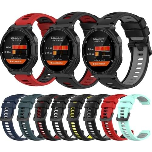 For Garmin Forerunner Sports Silicone Watch Strap Band 220 230 235 630 620 735XT/Approach S20 S5 S6 Watchband Bracelet Wristband