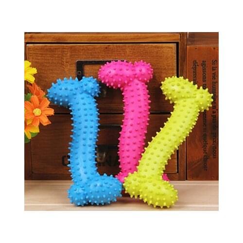 Pet Dog Toys Resistant To Bite Bone Dog Puppy Molars Rubber Ball Play For Teeth Training Thermal Plastic Rubber TPR