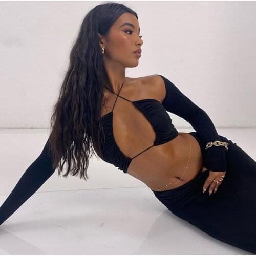 Sexy Dresses Women 3 Pieces Sets Backless Spaghetti Strap Dress Matching Shawl Bandage Long Party Dresses 2021