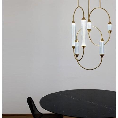 Nordic style modern minimalist creative personality dining room living room clothing store art lamp model room chandelier
