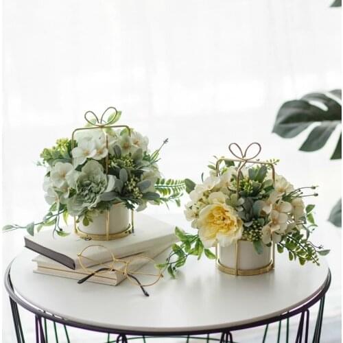 SZVVI Artificial Potted Flowers