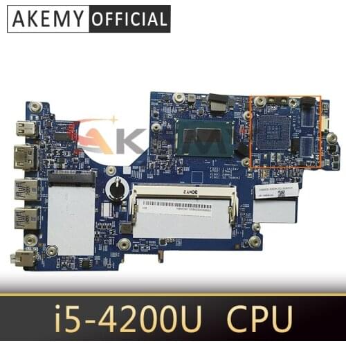 Akemy laptop Motherboard For ACER Aspire S3-392 i5-4200U Mainboard 12265-2 SR170 DDR3