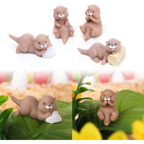 DIY Fairy Garden Dollhouse Bonsai Ornament Home Decor Otters Multi Style Figurine Animal Model Miniature Water Dog Fashion