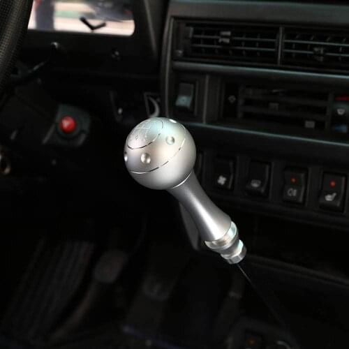 Aluminum Alloy Car Replacement Parts Gear Shift Head Cover Trim Accessories Silver For LADA NIVA