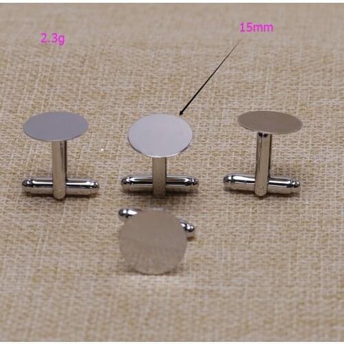 Tie Clip Sale 2016 Free Shipping 100pcs Fashion Round Metal Cufflink Backs, Cuff Link Backs Blanks Plate Findings Cfflink