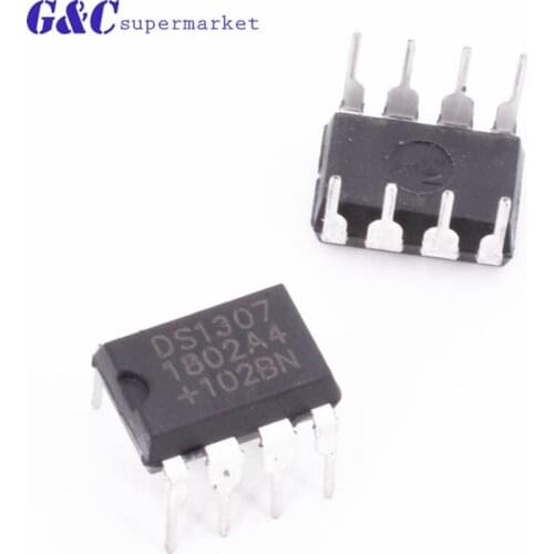 10 PCS DS1307 DIP8 DS1307N DIP new IC DS1307ZN DIP8 Clock Timing - Real Time Clock IC diy electronics