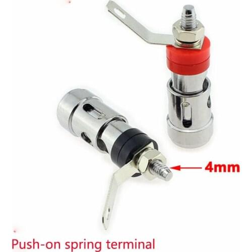 10pcs Push-on spring terminal block Speaker amplifier Spring self-locking socket Large