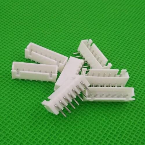 1000pcs male right angle material XH2.54 7pin 2.54mm 7pins Connector Leads pin Header XH-AW XH-7AW Free shipping