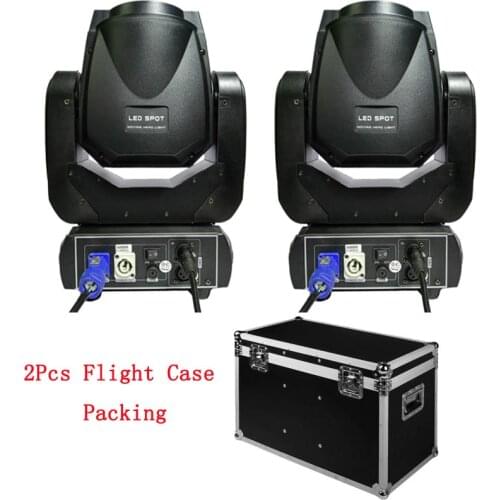 2Pcs/lot Led Beam DJ Light 90W Gobo Moving Head Spot Light DMX Control Theater Nightclub Stage Effect Lighting With Flight Case