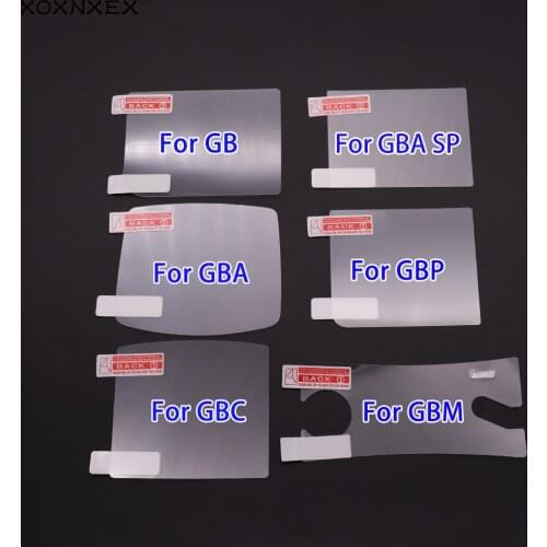 20pcs Plastic Clear For GBP Pocket Screen Lens Protector For Gameboy GB Advance GBA GBC GBA SP For GBM Screen Protective Film
