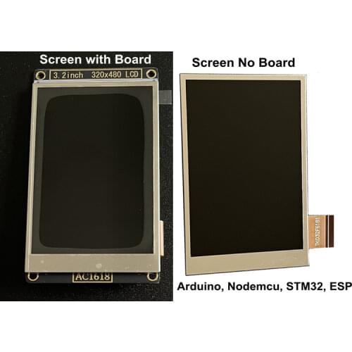 3.2 inch SPI HD TFT LCD Clolor Screen with Adapter Board ILI9481 Drive IC 8/9/16/18Bit 8080 Interface RGB Interface 320*480