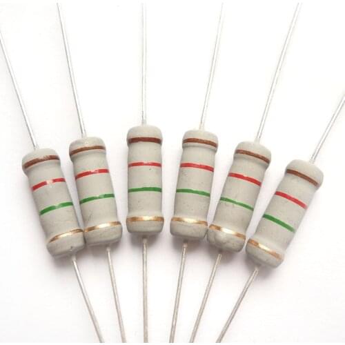 3w 2k ohm 10 10k 100 100k 470k 470 47 ohm 100% Original New Fixed Resistor Metal Oxide Film Resistors Resistance +/- 5% (10pcs)