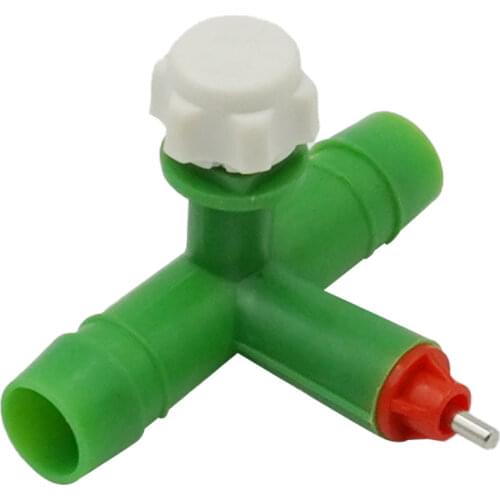 4 PCS Poultry chicken Waterer Nipple Automatic drinking fountains T Type Plastic Nipples Farm animal feeding supplies