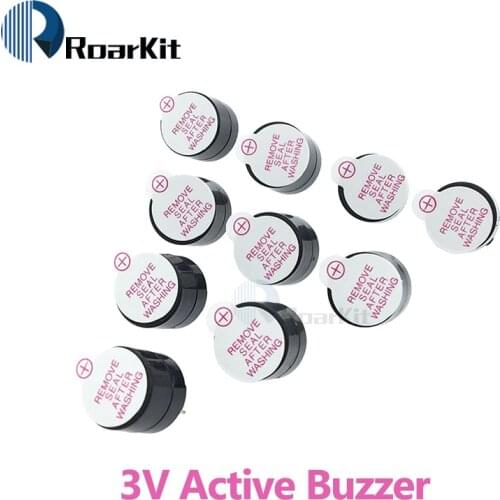 10pcs 3v Active Buzzer Magnetic Long Continous Beep Tone Alarm Ringer 12mm MINI Active Piezo Buzzers Fit For Arduino Diy Electro