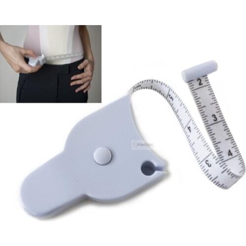 1pc Automatic Body Measuring Tape Retract for Waist Chest Arm Leg Fitness Caliper measure fat thickness Tester calculator