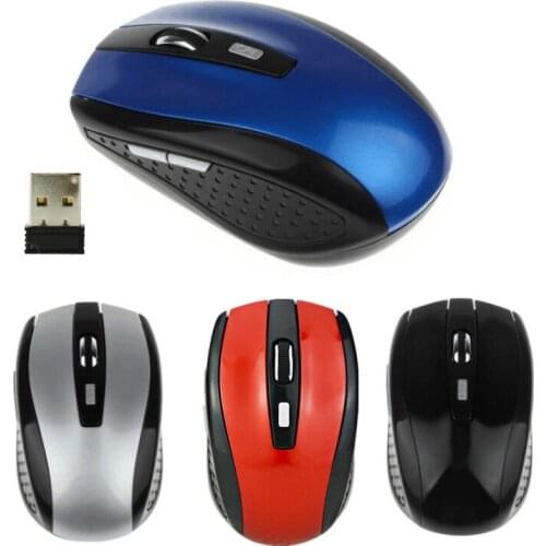 Cordless Wireless 2.4GHz Optical Mouse Mice for Laptop PC Computer +USB ReceiverErgonomic Light Gaming Optical PC Mice
