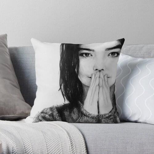 Björk Throw Pillow Cushion Cover Polyester throw pillows case on sofa home living room car seat decor 45x45cm