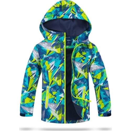 Waterproof Index 5000mm Windproof Child Coat Boys Girls Jackets Warm Children Outerwear Clothing For 3-12 Years Old